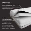 Tempur-Pedic TEMPUR-Ergo Neck Pillow, Large Profile, White