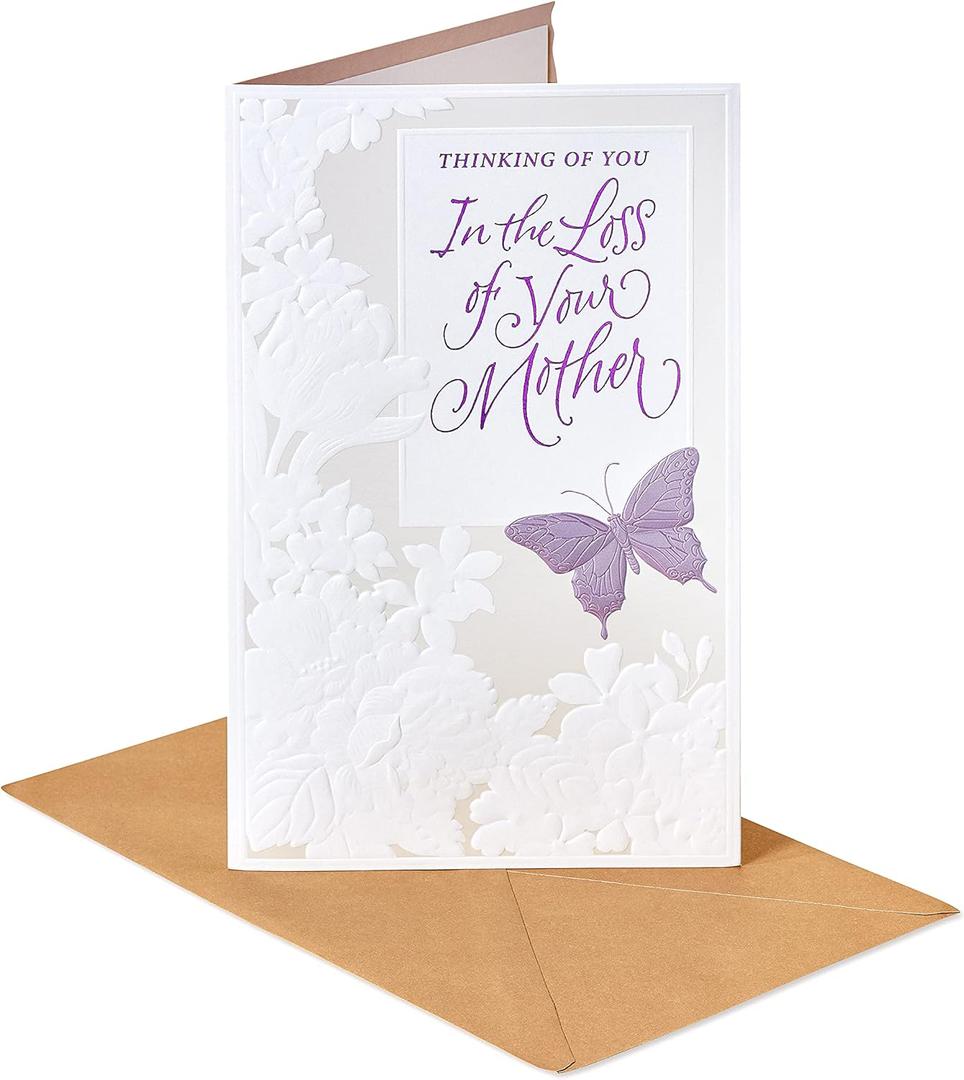 American Greetings Sympathy Card for Loss of Mother (Thinking of You)