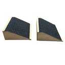 Dog Ramps for Stairs, Wooden Pet Ramp Stairs for Small Medium Large Dogs, Non-Slip Dog Pet Steps for Any Staircase, Stair Ramp for Injured Dogs with Anti-Slip Strip, 2 Pack