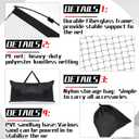 WinnerWhy Basketball Rebounder 120 x 108 x 60 Inch Heavy Duty Basketball Return System Basketball Return Attachment for Hoops Black Training Basketball Rebounder Net for Shooting Practice Hoop Outdoor