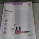 HIEEY Lighted Makeup Mirror, Hollywood Vanity Mirror with Lights, Three Color Lighting Modes, and 5X Magnification Mirror, Smart Touch Control, 360 Rotation (17.3in, White)