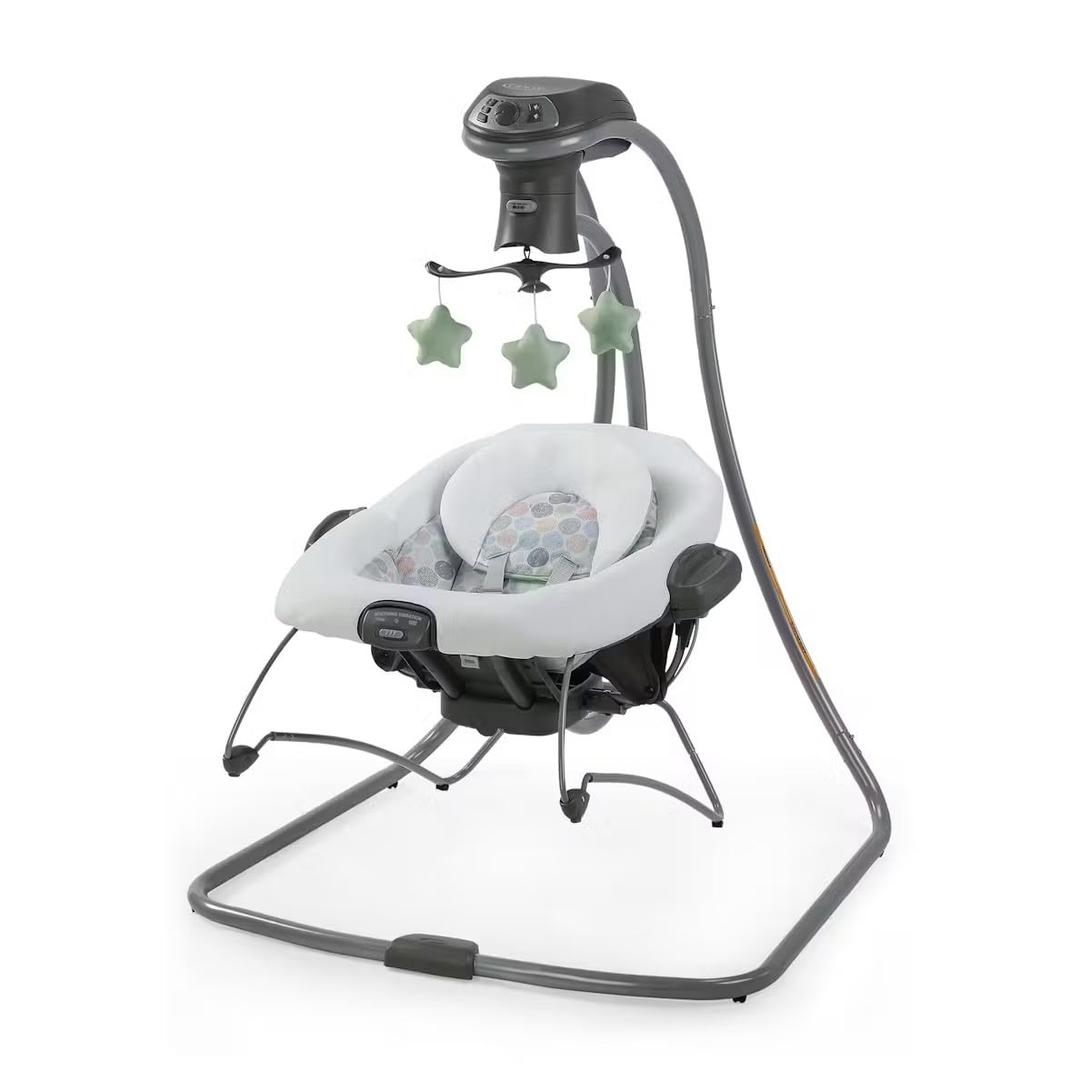 Graco Simple Sway 2-in-1 Swing and Bouncer with Removable Swing Seat and 6 Swinging Speeds for Toddler Swing Seat and Swing Chair - Emersyn