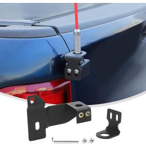 Linskip Heavy Duty CB Antenna Mast Mount Compatible with 2018-2023 Dodge RAM, Tailgate CB & Whip Bracket for RAM Exterior Accessories(Driver Side) (Left)