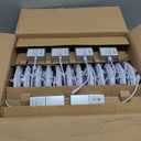 Ensenior 24 Pack 6 Inch LED Recessed Light, Dimmable, 6000K Clear White, 1200LM High Brightness, 12W 120V, Damp Rated, Ultra-Thin Canless Wafer Ceiling Light - ETL & FCC & IC