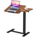 DUMOS Standing Desk with Wheels, Rolling Desk, Laptop Table