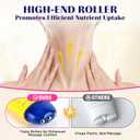 Neck Firming Cream with Roller - Infused with Peptides, Collagen, Hyaluronic Acid & Ceramides, Anti-Aging Neck & Chest Cream to Smooths Wrinkles and Fine Lines (5.29 Ounce (Pack of 1))