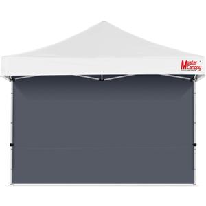 MASTERCANOPY 12x12ft Canopy SunWall Instant Canopy SideWall for Pop Up Canopy Tent Gazebos, UV Protection Sidewall Only, Spliceable (1 Pack, Dark Gray)