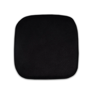 Sweet Home Collection Cushion Memory Foam Chair Pads Honeycomb Nonslip Back Seat Cover 16" x 16" , Black 1 Pack