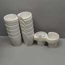 LaLaGreen Wall Mounted Planters for Indoor Plants - 10 Pack, 5 Inch Self Watering Plastic Pot, Living Hanging Eco Wall Planter System, Trendy Live Wall Garden for Herb, White (5" (12.5 cm)