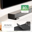 ELETIUO Soundbar Wall Mount Bracket for Samsung, LG, Sony, JBL, Vizio, Sonos and More, Depth Adjustable 3.5-6.1, Soundbar Shelf Under TV, Black