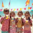 100Pcs Beach Pool Party Decoration Cups, 12 Oz Summer Disposable Cups for Summer Beach Pool Hawaiian Luau Birthday Party Decoration Supplies
