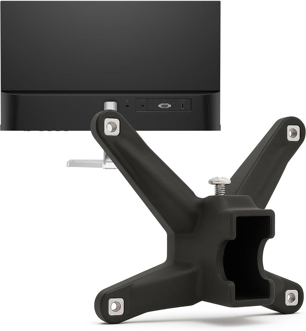 3IDEE VESA Mount Adapter for HP Monitor (524sa, 524sf, 524sw, 527sa, 527sf, 527sw, 532sf, M22f, M24f, M27f, M32f) - 75x75 VESA Mount Adapter, HP Monitor Mount Adapter (1-Pack)