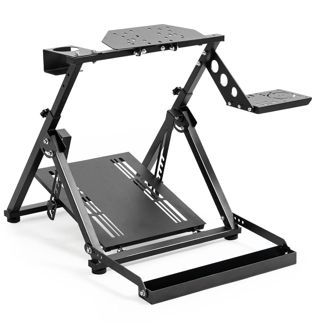 Marada X Frame Steering Wheel Stand Racing Sim Cockpit with Seat Slot Fit for Logitech G25 G27 G29 G920, for Thrustmaster T300 T248, for Fanatec, No Pedal & Shifter