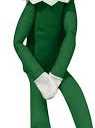 Christmas Elf Doll Decoration | Green Santa Outfits Sits on Ledge for Holiday 11" x 3" x 1.5” Tradition for Family Hiding Game