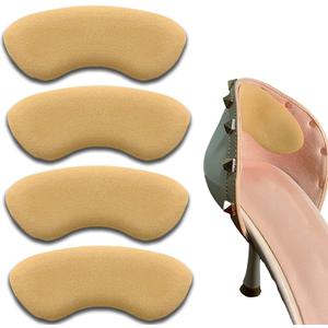Heel Grips for Men and Women, Self-Adhesive Heel Cushion Inserts Prevent Heel Slipping, Rubbing, Blisters, Foot Pain, and Improve Shoe Fit