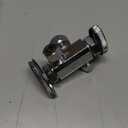 Eastman 3/8 inch OD Compression x 1/4 inch OD Compression x 1/2 inch FIP Multi-Turn Dual Handle Three Way Stop Valve, Brass Plumbing Fitting, Chrome, 04423LF