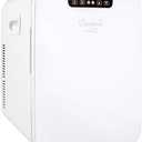 Cooluli 20 Liter Mini Fridge with Temperature Control - White Thermoelectric Cooler and Warmer for Bedroom, Office, Car, Dorm 