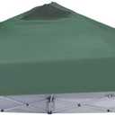 Ontheway 10x10 Replacement Canopy Top Cover, Pop Up Canopy Tent with Air Vent (Dark Green)