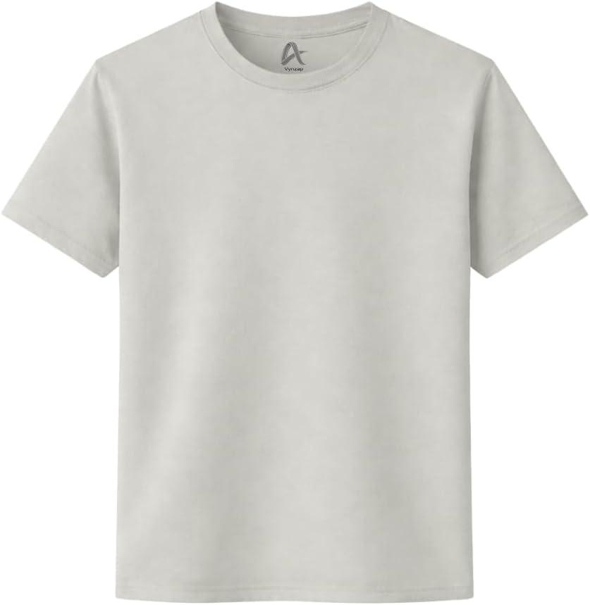 Womens 100% Cotton T-Shirt, Crew Neck Soft Premium Regular Fit Tee, Plain Short Sleeve Comfort Fit Tees for Women, Small, Pack of 1 - Nimbus