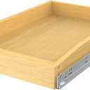 Wooden Pull out Cabinet Organizer 18" W x 21" D x 4.3" H, Heavy Duty Slide Out Drawers Pull-Out Home Organizers for Kitchen Cabinets