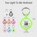 5 x ADVENTUREMORE Tags Holder with QR Code Dog Tag, Tags Case with Anti-Lost O-Ring, Waterproof Dustproof Tags Keychain Holder for Kids, Pets, Bags, Keys Green