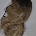 Hair Toppers for Women with Thinning Hair, 360 3D 20 Inch Long Curly Wavy Wiglet (Ombre Blonde)