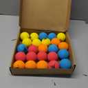 Pandahero 24-Pack Mini Knee Hockey Balls for Indoor Play – Christmas Toys Gifts & Stocking Stuffers for Toddler Kids Boys Girls – Soft Foam Balls for Floor Hockey & Mini Sticks