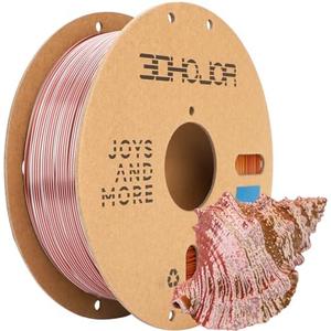 3DHoJor Silk PLA Filament 1.75mm Gold Silver Copper Triple Color PLA 3D Printer Filament 3 in 1 Coextrusion 1KG Spool(2.2lbs) 3D Printing Filament Dimensional Accuracy +/- 0.03mm
