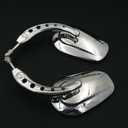MT398B-CD Chrome Big Mirrors Compatible with 1984 and up Harley Davidson