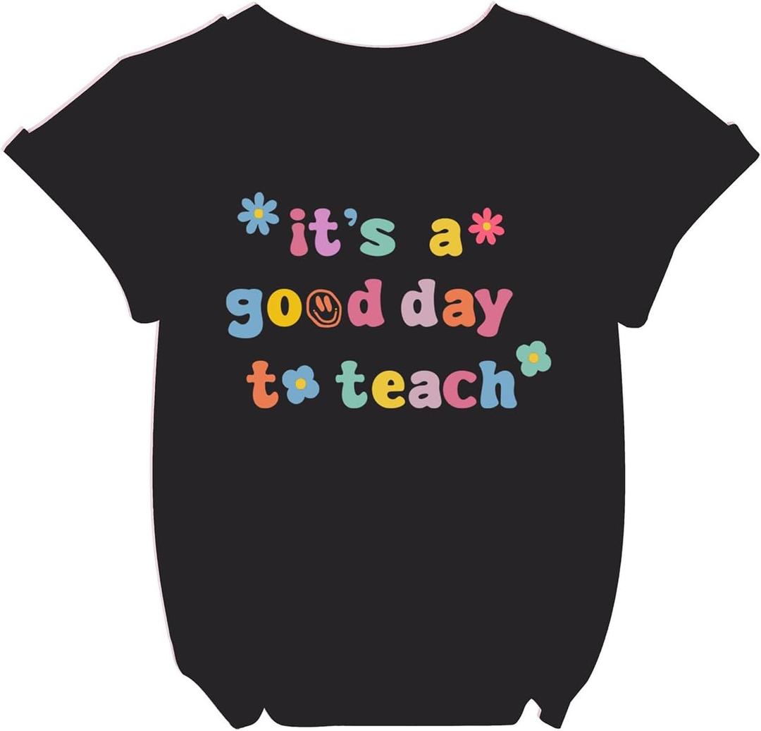 Kindergarten Shirt for Girls Boys First Day of School Tshirt Cute Little Kids Back to School Tee Tops (Black)