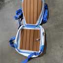 Inflatable Kayak Seat with Back Support, Universal Sturdy Paddle Board Seats for Sit on Top, Adjustable Blow Up Seat with Inflate Nozzle for Kayaking Canoeing Rafting