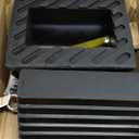 MaxxHaul Rubber Wheel Chock 2 Pack, Large 10" x 8" x 6" Heavy Duty Tire Stop with Non Slip All Weather Grip, Oil Resistant Rubber Block with Steel Eyebolt for Vehicle and Trailer Safety (80681)