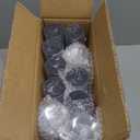 Skylety 100 Pcs Silver Rim Champagne Flutes Bulk 4.5 oz Clear Plastic Toasting Glasses Mimosa Glasses Disposable Cocktail Cups for Valentine Day Wedding Birthday Family Baby Shower Party Supplies