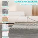 Office Chair Mat for Low Pile Carpet with Lip, 48" x 60" Clear Heavy Duty Plastic Floor Protector for Smooth Rolling Desk & Computer Chairs, Under Desk Chair Mat for Home Office