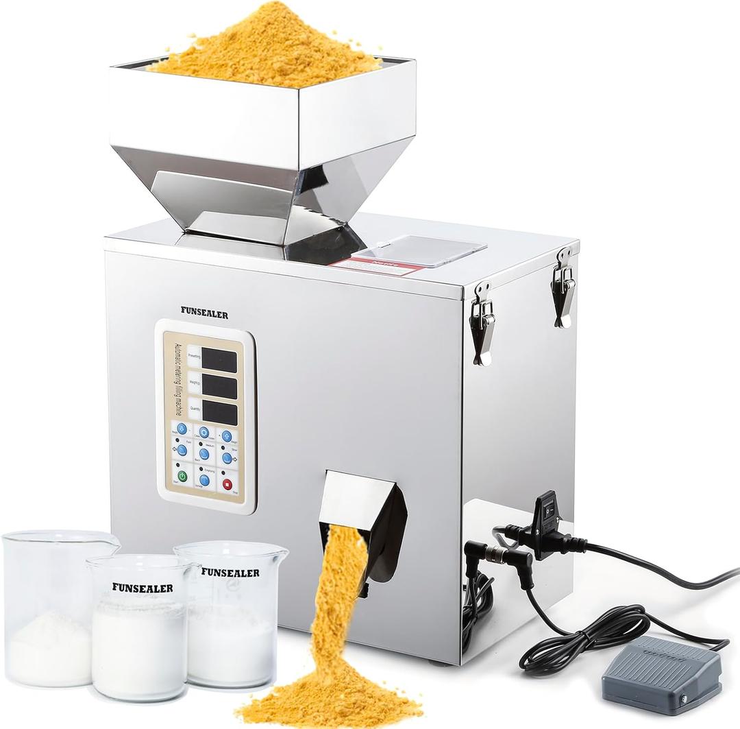 Powder Filling Machine, Subpackage Machine, Automatic Filling and Packing Machine For Flour Seasoning Powder 110v60hz (Powder100g)