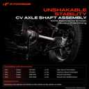 A-Premium CV Axle Shaft Assembly Compatible with Mini Cooper 2007 2008 2009 2010 2011 2012 2013 L4 1.6L Naturally Aspirated, Manual Transmission, Front Right Passenger Side