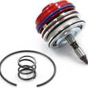 High Performance Servo Piston Assembly with Cover & Snap Ring Compatible with Corvette 700R4 4L65E 4L70E 4L60E 1982-2014 Red