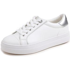 Women's Fashion Bling Deco Party Lightweight Vegan Leather Sneaker, 9
