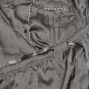 Ekouaer Silk Satin Pajama Sets Contrast Piping Pj Sets Button Down Lounge Sets Bridal Wedding Honeymoons, Small