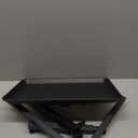 Steel Salon Tray for Hair Stylist - Attached to Chair, 360 Degree Rotating - Barber & Hairdressing Tools (Black)