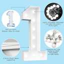Ledido 4FT Marquee Light Up Numbers 16, Marquee Numbers 4 Feet Tall for Birthday, Anniversary,Graduation Party Decorations,Big 16th Birthday Number for Party Decor,Cool White Large Lighted Number 16