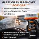 Oil Film Cleaning Brush for Car Windshield, 100g Glass Oil Film Remover with Reusable Cleaning Board, Removes Smudges & Water Spots, Anti-Fog for Safe Driving & Rainproof Prep