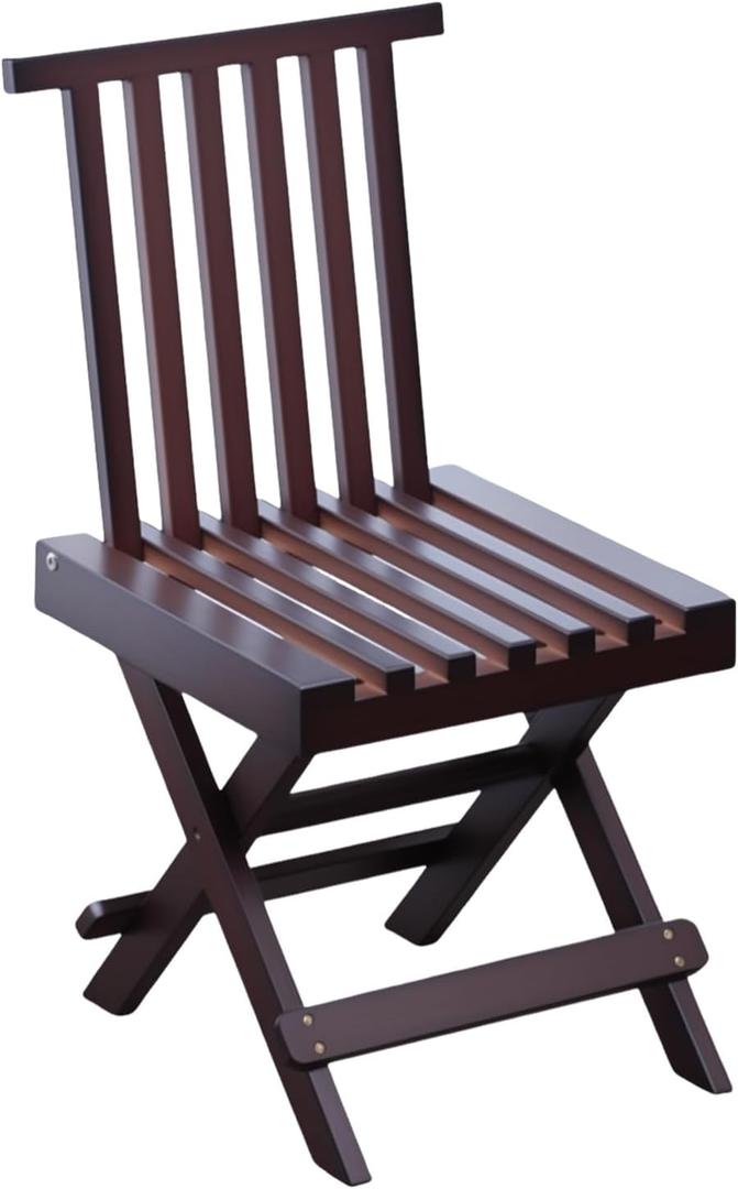 Folding Sauna Chair with Back Support, for Portable Steam Sauna Box Home