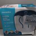 HoMedics Bubble Mate Foot Spa, Toe Touch Controlled Foot Bath with Invigorating Bubbles and Splash Proof, Raised Massage nodes and Removable Pumice Stone