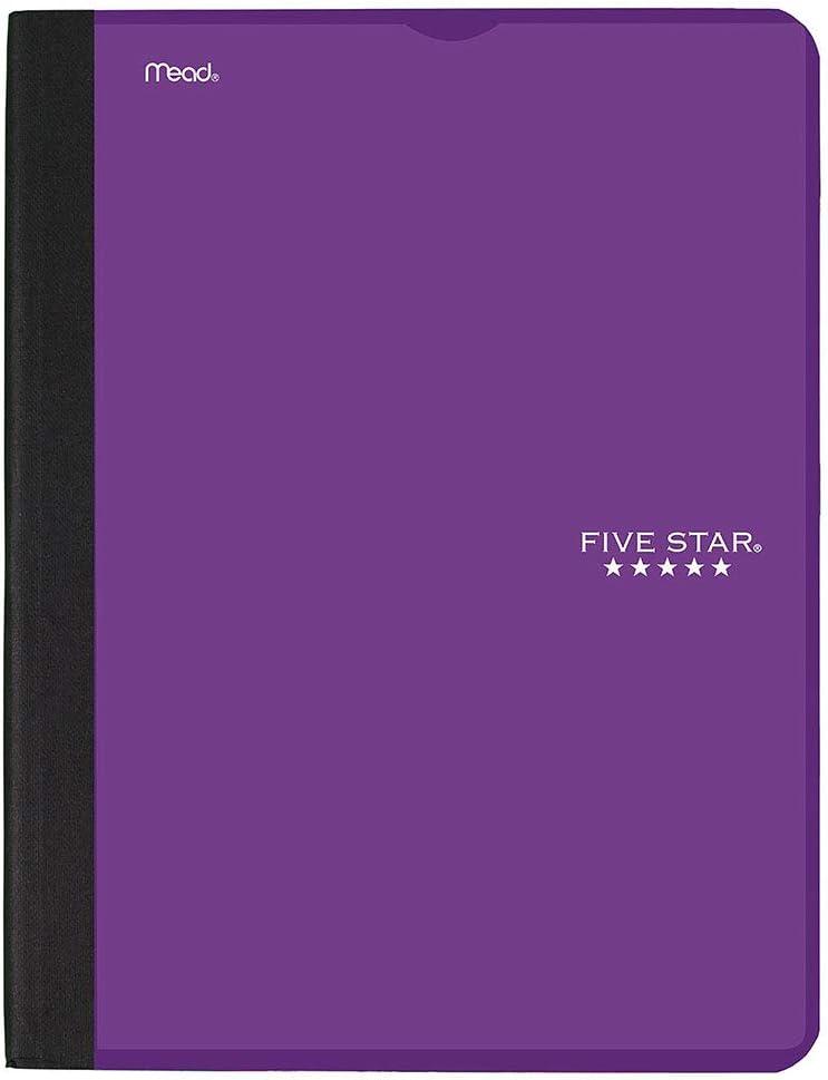 Five Star Interactive Notetaking Composition Book, 3 Pack, 1 Subject, College Ruled Paper, 9" x 11", 100 Sheets, Customizable