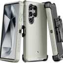 M MYBAT PRO Maverick Series for Samsung Galaxy S25 Ultra Case with Belt Clip Holster, 6.9 inch, Heavy Duty Military Grade Drop Protective Case w 360 Rotating Stand (No Screen Protector)