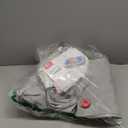 QPAU Inflatable Toddler Travel Bed with 3-Sided Safety Bumpers, Extra Large Kids Air Mattress, Includes Detachable Mattress, Portable for Camping, Travel, Home Use (Grey)