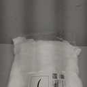 NICETOWN White Linen Sheer Curtains and Drapes 84 inches Long, Rod Pocket & Back Tab semitransparent with Light Through Vertical Window Treatments for Sliding Glass Door & Living Room, 52"W, Set of 2