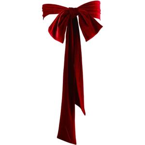 CRASPIRE Women Velvet Sash Belt Christmas Red Tie Dress Sash Waist Bridal Wedding Long Belt Neck Scarf for Prom Party Special Occasion Dress Bridal Sash Belt 99 x 3.9 inch