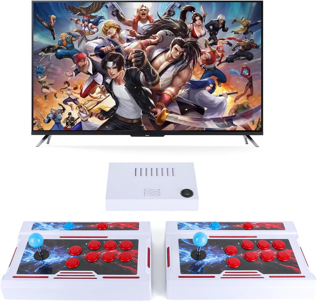 Pandora Box Arcade Console with 32000 Games in 1,Two Separate Consoles with Bluetooth Function, 1280x720 Full HD Retro Gaming Machine for TV, Monitor, and Projector, Search/Save/Hide/Pause Functions
